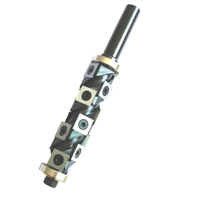 Insert flush trimming spiral router bits